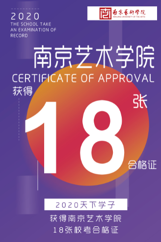 南京艺术学院合格证