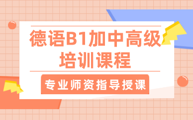 武汉德语B1加中高级培训课程