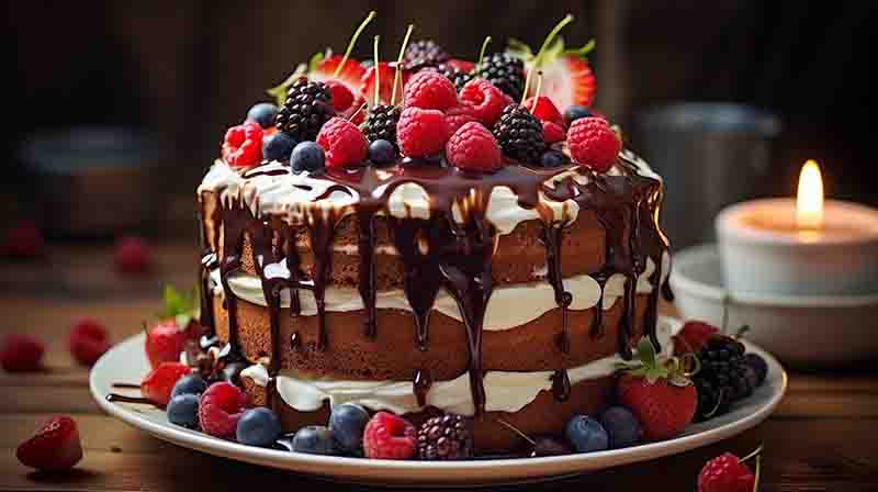 庆祝生日用蛋糕
