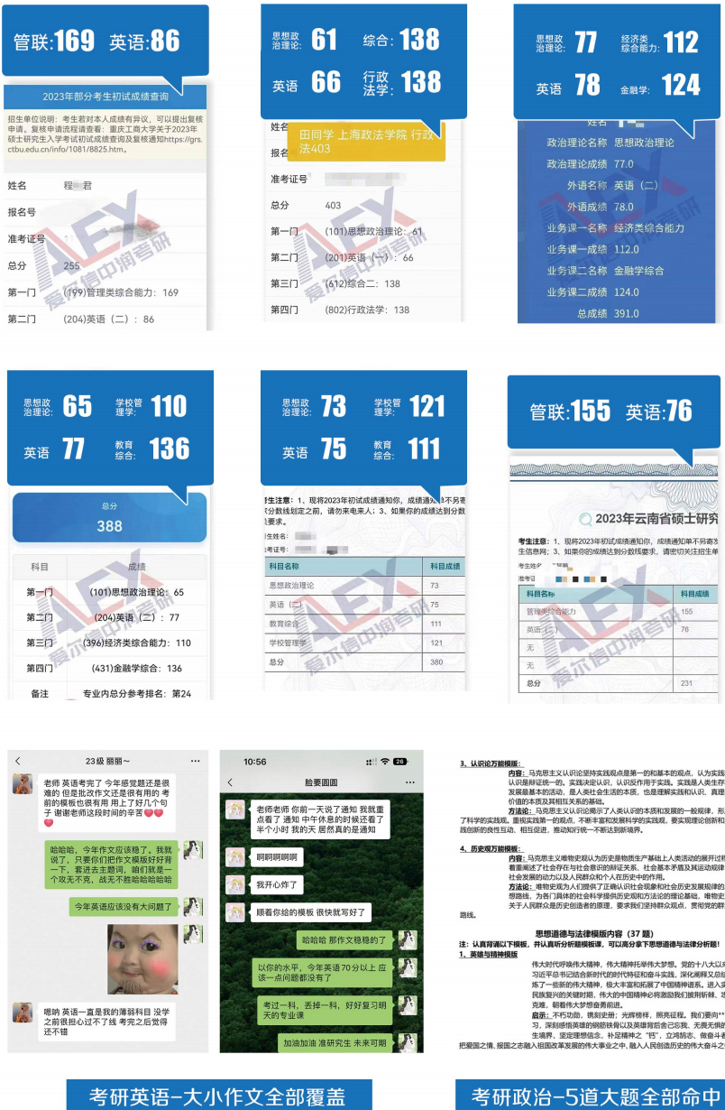 -23考研高分学员榜(部分)