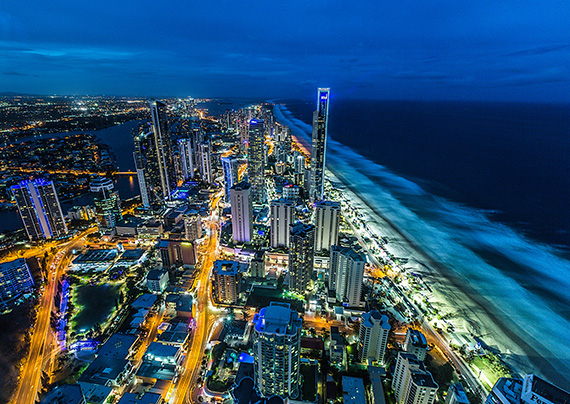 澳大利亚皇家海岸梦幻夜景