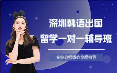 深圳韩语出国留学一对一辅导班